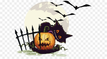 Halloween: Pumpkins and Black Cat Icon - Removable Wall Adhesive Decal –  Fathead