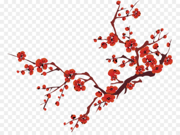 Chinese New Year Flower Background png download - 568*856 - Free