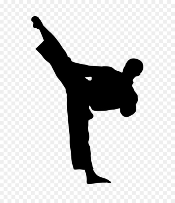 karate silhouette png