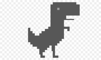 Game Dinosaur Google Chrome Black Dinosaur Stock Vector (Royalty