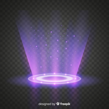 Free: Light portal effect with transparent background Free Vector 