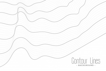 contour lines vector