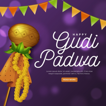 Occasion Gudi Padwa Celebration Card Design Stock Illustration - Download  Image Now - Gudi Padwa, Ugadi, Abstract - iStock