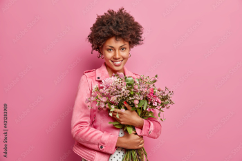 Flower hipster ecofriendly man smiling - stock photo 2193685