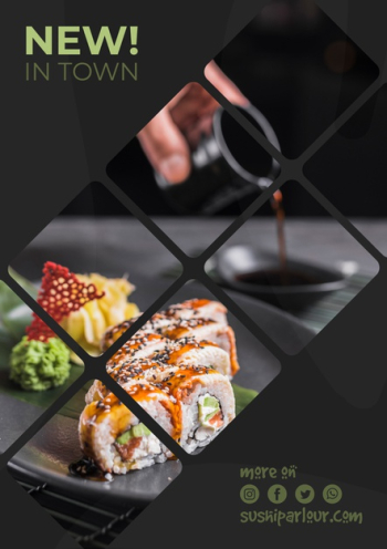 Web banner template for japanese restaurant Free Psd