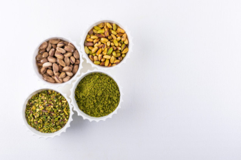 Top View Shot Pistachio Bowl On Stock Photo 1379643653