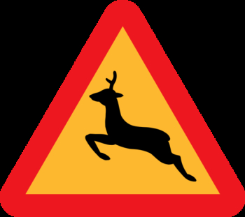 Free: Deer Crossing Cliparts 7, - Printable Baby On Board Sign 