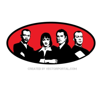 Free: Pulp Fiction Wall - Jules Winnfield pulp Sticker decal