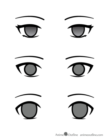 How to Draw Excited Anime or Manga Eyes - AnimeOutline