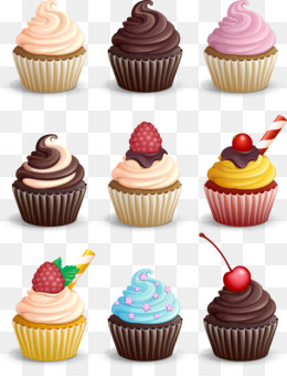 Cupcake Stickers PNG Transparent Images Free Download, Vector Files