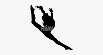 girl gymnastics clipart silhouette