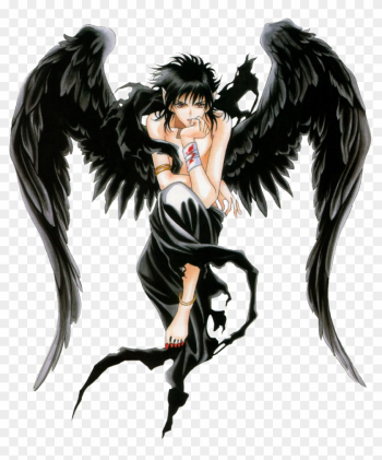black angel anime boy