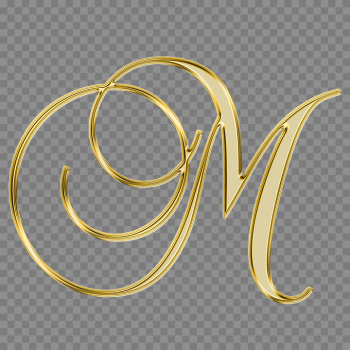 M Letter Logo Monogram With Twirls Thin Line Tattoo Design Stock  Illustration - Download Image Now - iStock