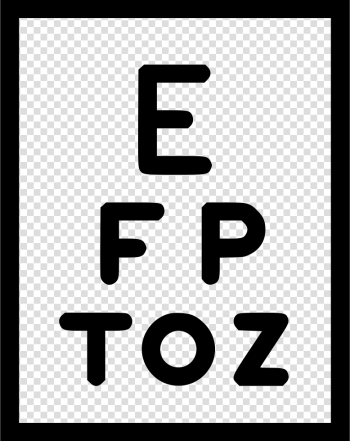 Eye Chart Svg, Eye Test Chart for Office Svg, Vision Test Svg, Eye