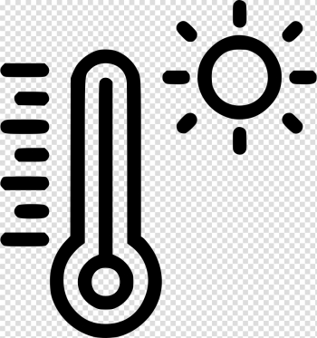 House and thermometer icon. Illustration of the temperature in the house.  Weather station. Temperature sensor. Vector icon. Stock Vector