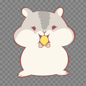 Free: Hamster Animals Cute Kawaii Tumblr Ftestickers - Hamster Sticker 