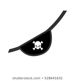 cartoon pirate eye patch