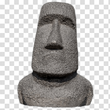 Moai stone statue pop art Royalty Free Vector Image