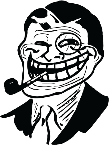 Rage Comic Trollface Internet Troll Internet Meme GIF PNG, Clipart, Art,  Black, Black And White, Circle
