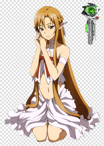 Female anime character holding sword, Asuna Kirito Sinon Anime Sword Art  Online, Asuna s, chibi, computer Wallpaper, cartoons png