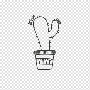 Cactaceae Euclidean Vector Clip Art - Desenho De Cactus Cute Png - Free  Transparent PNG Clipart Images Download