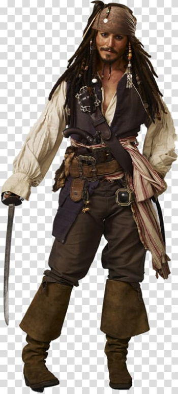 Jack Sparrow Pirates of the Caribbean: The Curse of the Black Pearl Johnny Depp Will Turner Elizabeth Swann, johnny depp transparent background PNG clipart