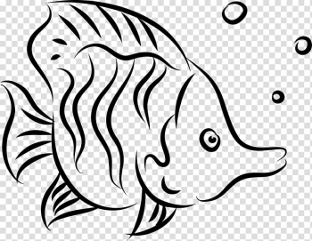 Free: Drawing Fish Line art , Easy Fish transparent background PNG clipart  