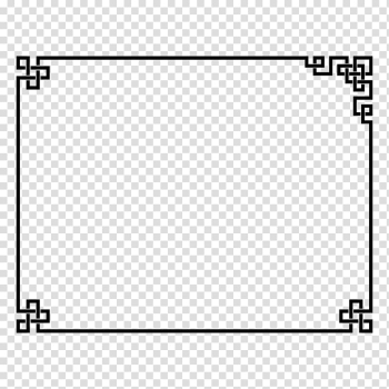 Chinese pattern frame border art china style Vector Image