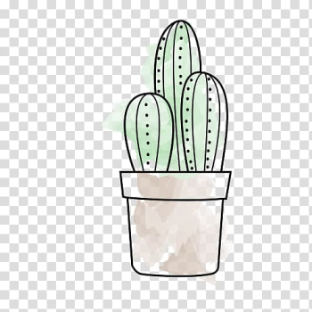 Cactaceae Euclidean Vector Clip Art - Desenho De Cactus Cute Png - Free  Transparent PNG Clipart Images Download