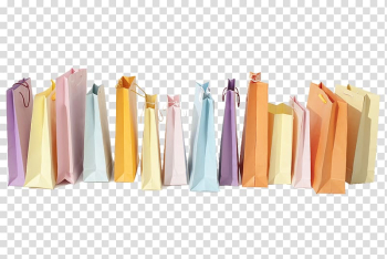 Paper Shopping bag, Colored shopping bags transparent background PNG clipart