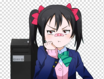 Dab Nico Yazawa Anime Wiki, Anime, black Hair, human, fictional Character  png