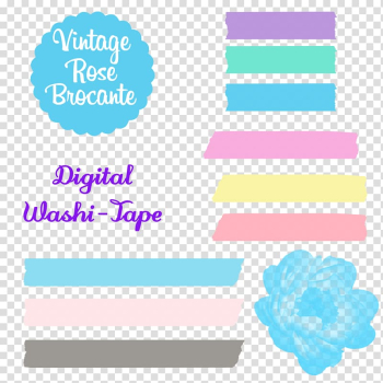 Blue Washi Tape PNG, Vector, PSD, and Clipart With Transparent