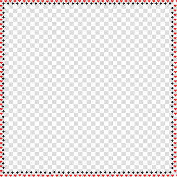 Red frame transparent background PNG clipart