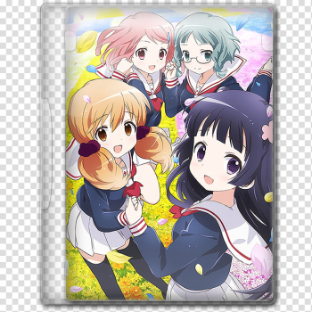 Anime Icon Pack , Yama no Susume Second Season v transparent background PNG  clipart