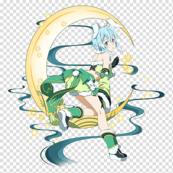 Free: Sword Art Online Grupal Girls Kawaiii X mas, anime character  transparent background PNG clipart 