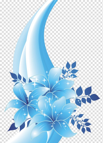 Blue Lily PNG Images, Blue, Lily, Flowers PNG Transparent Background -  Pngtree