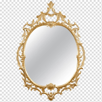 Oval mirror with brown frame, Magic Mirror Queen Mirror, Mirror, furniture,  mirror, picture Frames png