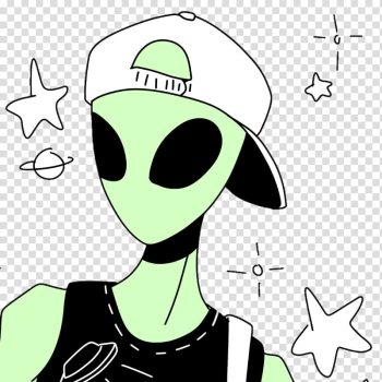 Free: Cute Tumblr Alien Teal Aesthetic Anime Png Cute Tumblr