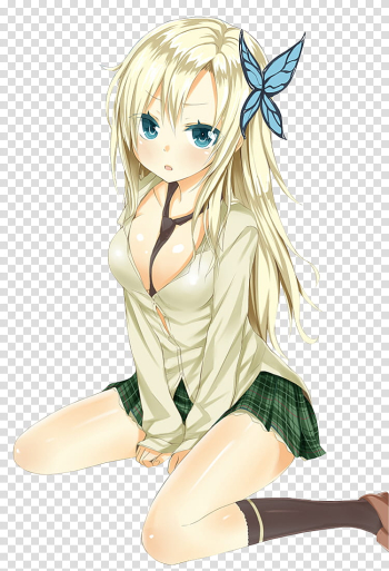 Sexy Girl, female anime character transparent background PNG clipart