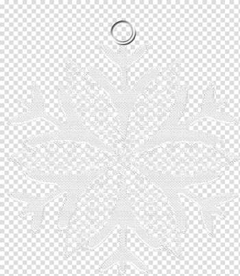 Symmetry Line Point Black and white Pattern, Snowflake , white snowflake  illustration transparent background PNG clipart