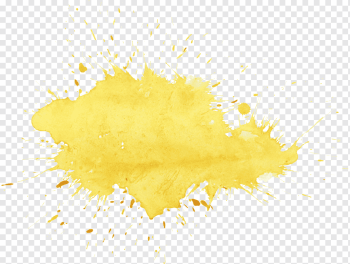 Watercolor Yellow Feathers Pattern Seamless Hyper Detailed Splash