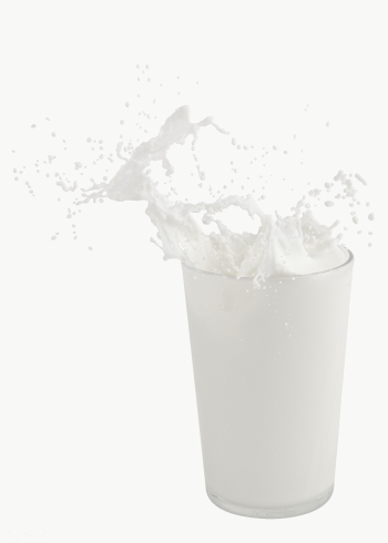 Transparent Glass of fresh milk. 17340365 PNG