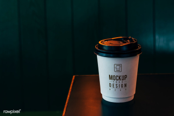 Takeaway coffee cup in a car, free image by rawpixel.com