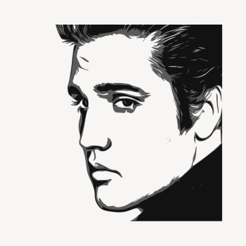 Free: Elvis Presley Drawing Silhouette Black and white Clip art - ELVIS -  