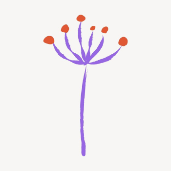 Cute flower sticker, cute doodle | Free Vector Illustration - rawpixel