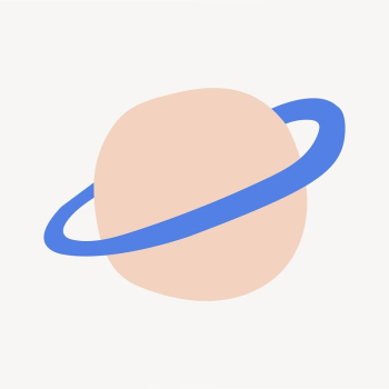 Planet Saturn sticker, cute doodle | Free Vector Illustration - rawpixel