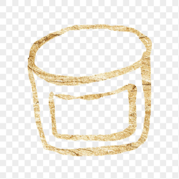 Candle jar png sticker, gold | Free PNG Illustration - rawpixel