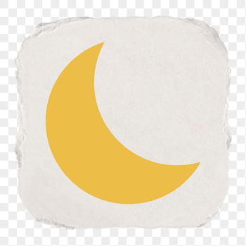 Crescent moon png icon sticker
