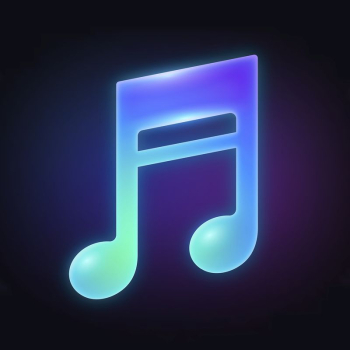Music icon neon purple - Top vector, png, psd files on