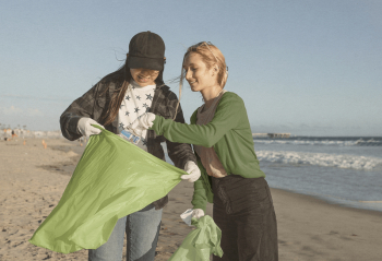 Women's apparel mockup, beach clean | Free PSD Mockup - rawpixel
